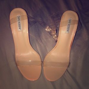Clear heels